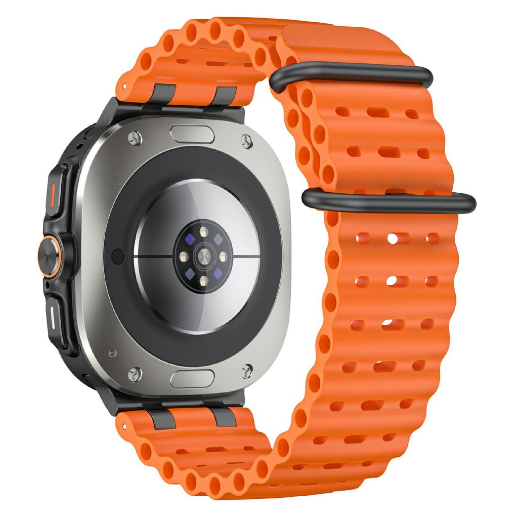 For Samsung Galaxy Watch Ultra (2025) 47mm/Watch Ultra 47mm Breathable Watch Strap Silicone Band