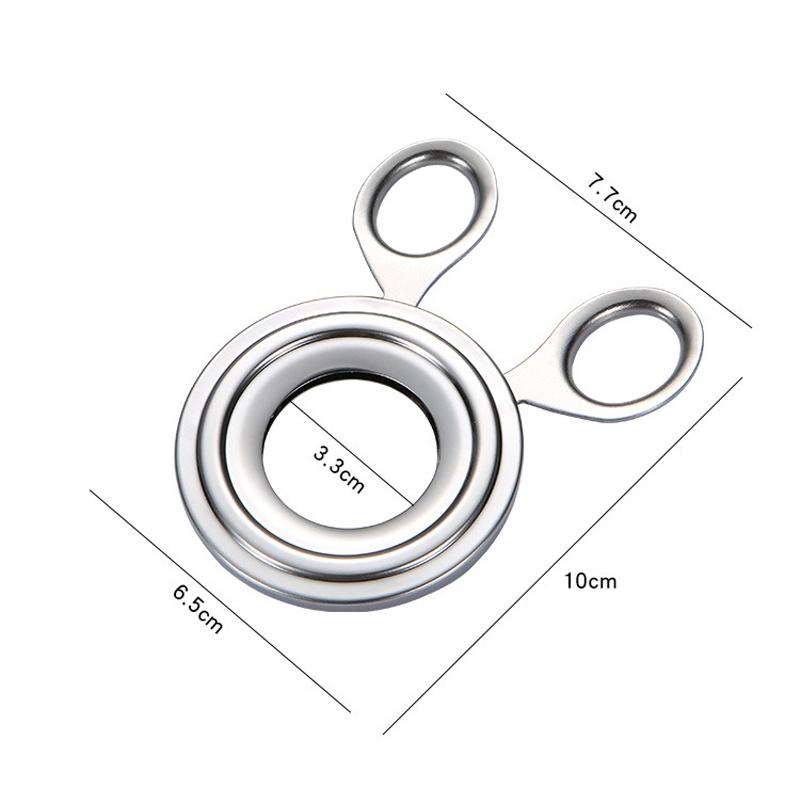 כלי פתיחה וקילוף ביצים קשות מנירוסטה, גאדג'ט למטבח, פריט חיוני לבית, קראקר ביצים, כלי בישול