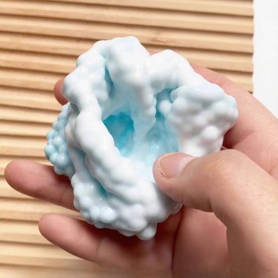 1/5Pcs Shapeable Stress Ball Toy Anxiety Relief DIY Squeeze Ball Sensory Toy Portable Soft Stretchy Moldable Ball Pinch Fidget Toy Party Favors