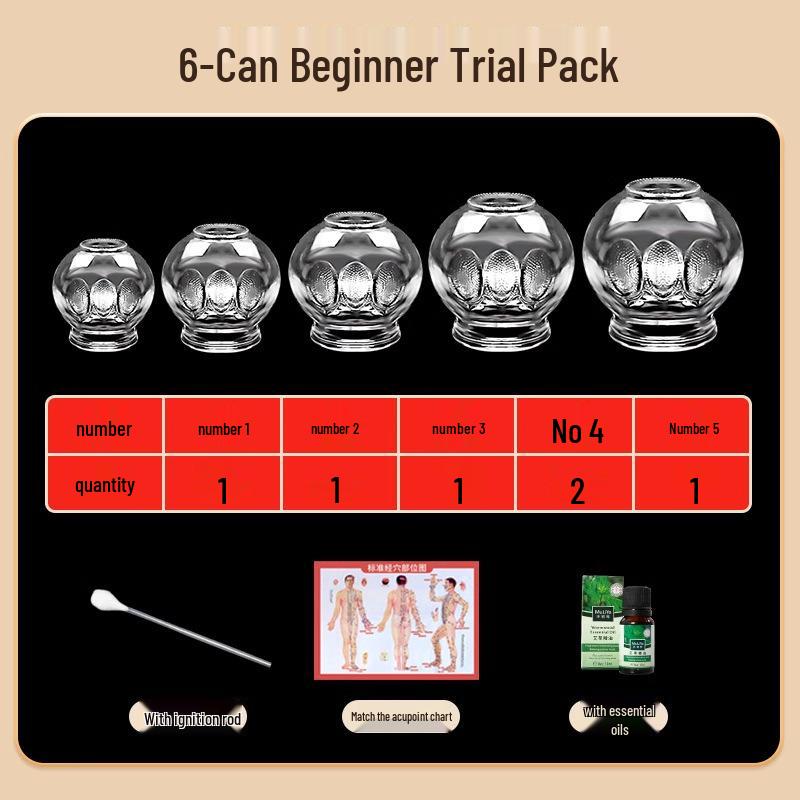 Chenye Thickened Glass Fire Cupping Set – Beauty & Household Therapy Jars