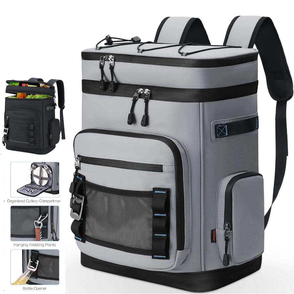 30L Waterproof Insulated Cooler Backpack for Men Women Leak Proof Cooler Rucksack for Camping Beach Fishing Picnic Travel Bag