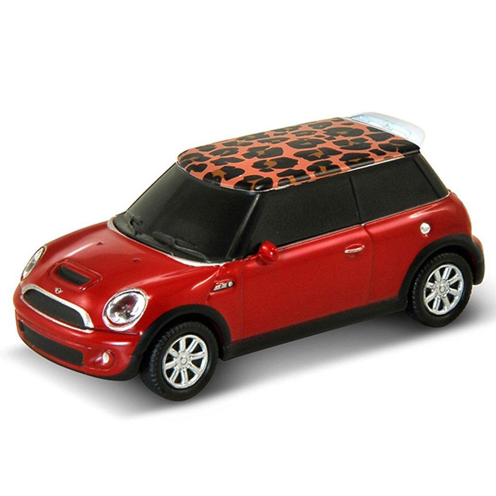 AutoDrive USB Memory Mini Cooper S Red Leopard Pattern 16GB