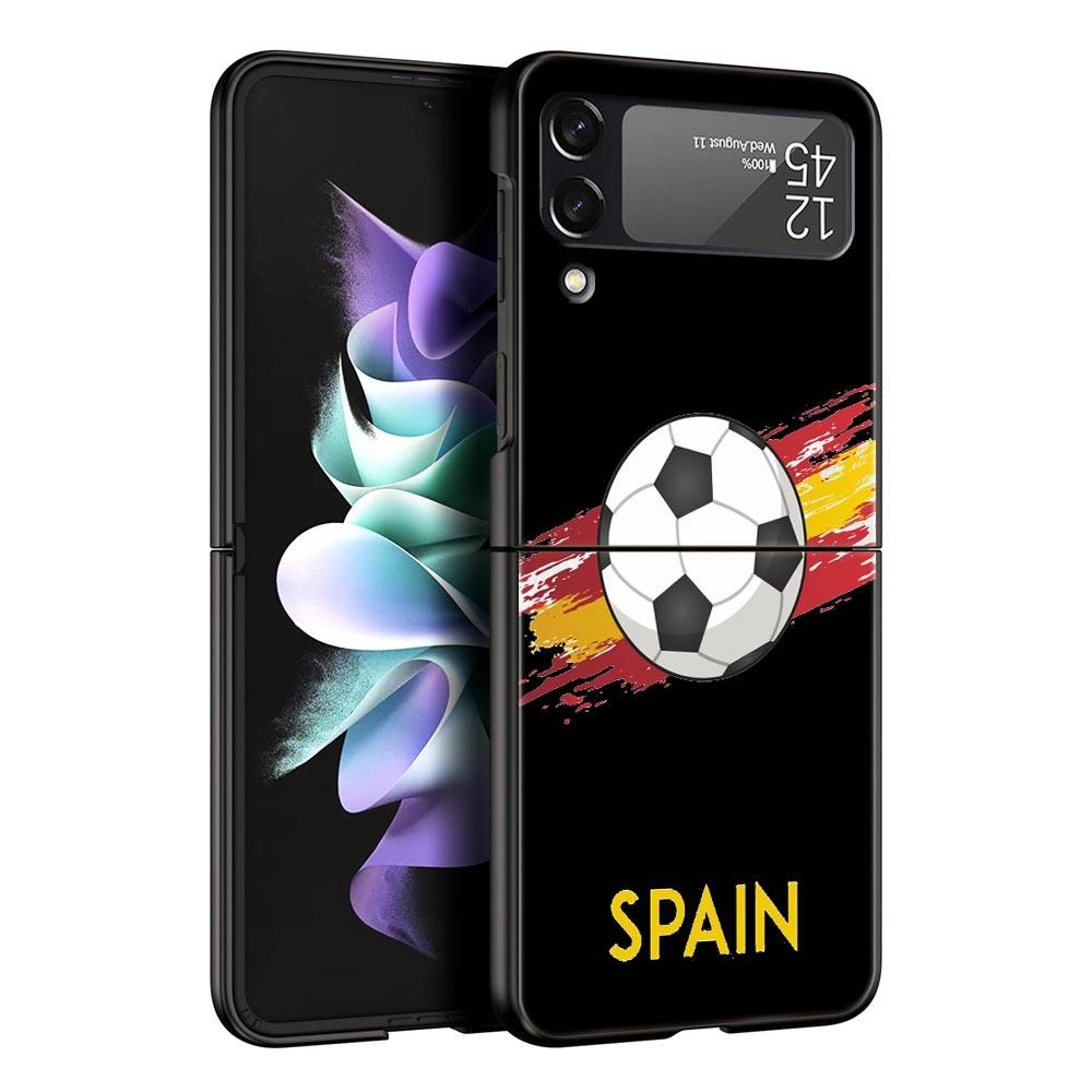 Husă pentru telefon pentru Samsung Galaxy Z Flip 3 4 5 Carcasă mobilă pliabilă Husă tare pentru PC Husă de protecție Țară Fotbal Maroc Fotbal
