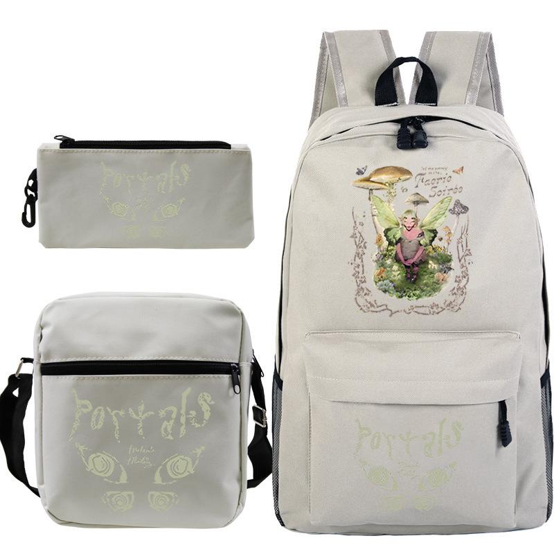 Popular Singer Peripheral Backpack Pencil Case Student Schoolbag Three-piece Set