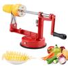 Manual Spiral French Fry Cutter with Suction Base Vegetable Spiralizer Twisted Potato Apple Peeling Slicer Kitchen Gadgets