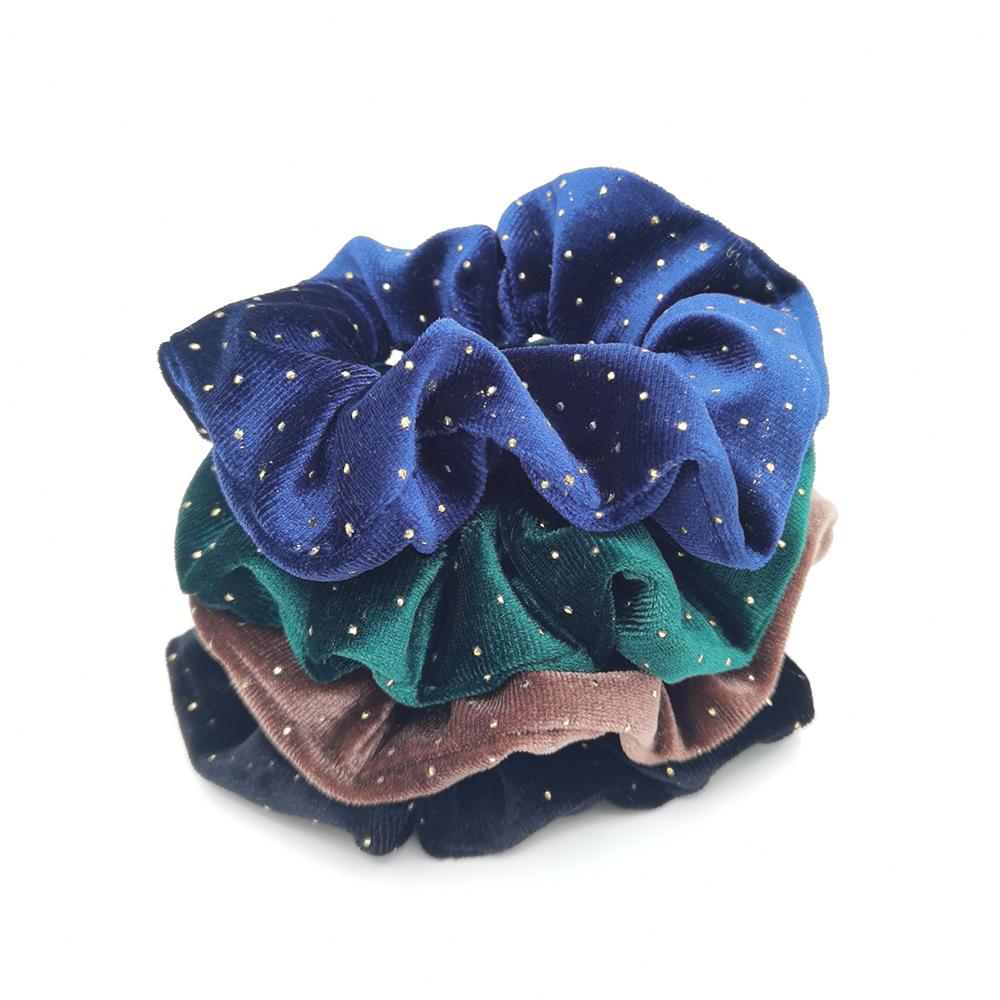 

4 шт./набор Корейский бархатный скрабчи эластичные резинки для волос однотонные женские для девочек повязка на голову держатель для хвостика резинки веревка аксессуары для волос