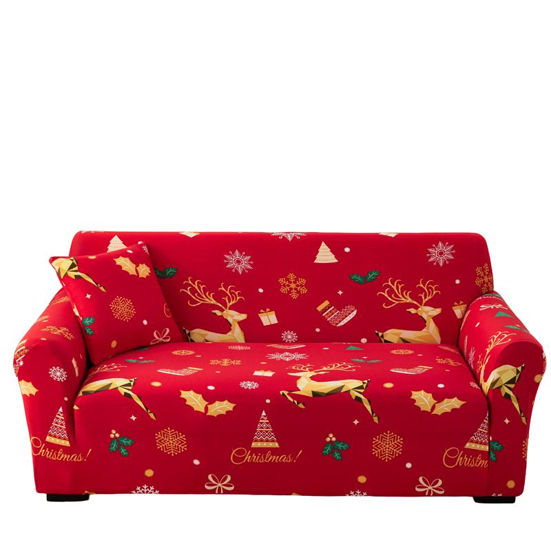 Christmas Decoration Sofa Cover Stretch Modern Chair Couch Cover Sofa Covers For Living Room Furniture Protector 1/2/3/4 Seater