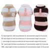 Fleece Dog Coat Photo Props Clothing for Small Medium Dogs Cold Weather with D Ring for Park Parties Walking Training Picnics
