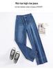 High-Waist Vintage Wide-Leg Jeans for Women – New Spring & Autumn Styles, Loose Fit, Slim, Floor-Length, Straight Niche Design.