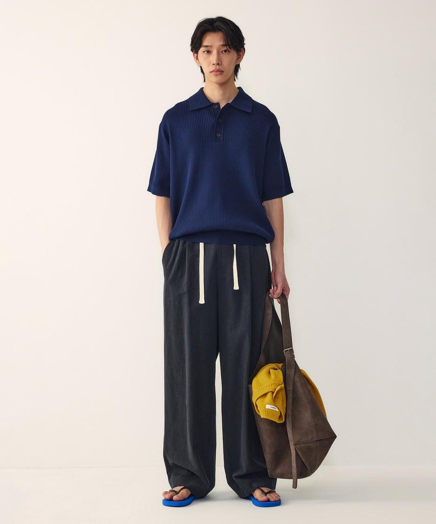 STUDIO TOMBOY [Men] Hidden Elastic Waist Formal Slacks_Black 9156231184