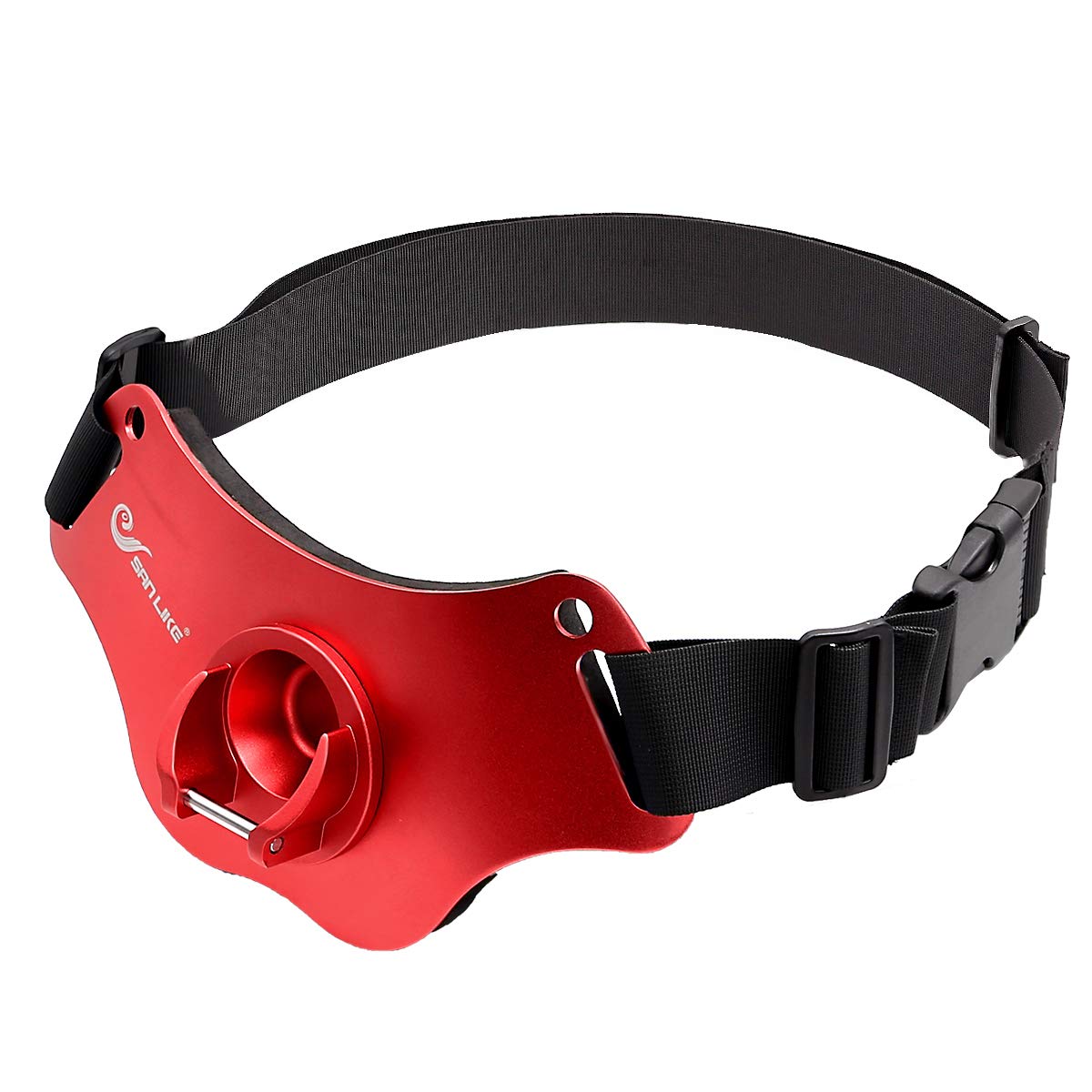 

SANLIKE Fighting Belt for Sea Gimbal Rod Aluminum Adjustable Red Fishing, Belt, Holder, Waistband, Alloy, Lightweight, Belt,