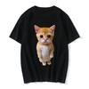 Funny Cat 3D Print Women Casual T-Shirt Women Harajuku T Shirts Girl Boy Casual Fashion Clothes