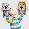 Movable Mouth Plush Hand Doll Elephant Lion Animal Hand Puppets Kids Toy   Imaginative Play