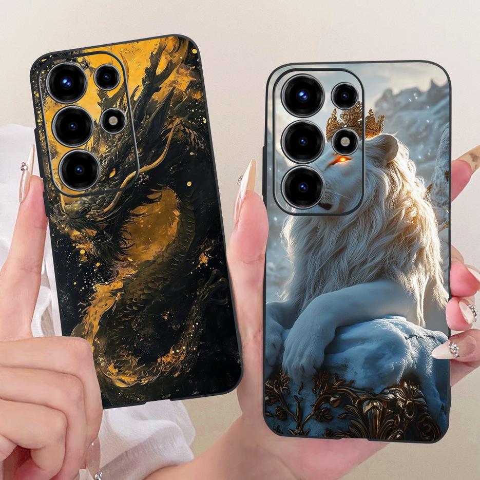 For Itel Super 26 Ultra Case S688LN Cute Lion Fashion Painted Cover Soft TPU Phone Case For Itel S26 Ultra Super 26Ultra 5G Bags