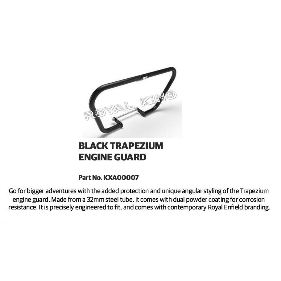 Royal Enfield "Black Trapezium Engine Guard Meteor & New Classic 350 Reborn"