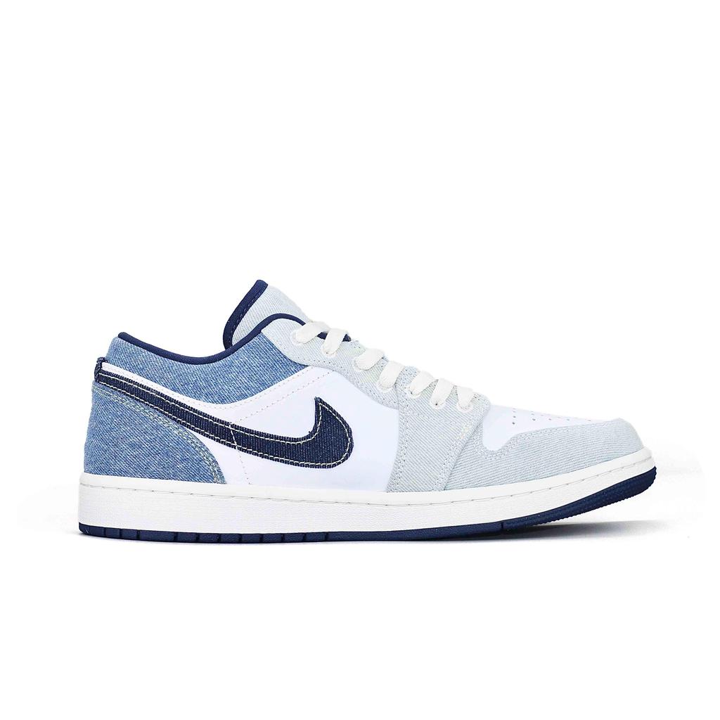 Jordan Air Jordan 1 Blue And White Porcelain Low Top Vintage Basketball Shoes Unisex White Blue IH0648-141(Team1474-)