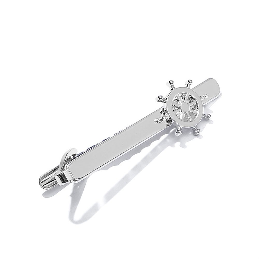 Wedding Fashion Jewelry Tie Pin Clasp Clip Necktie Bar Clasp Men Necktie Buckle Rudder Tie Clip