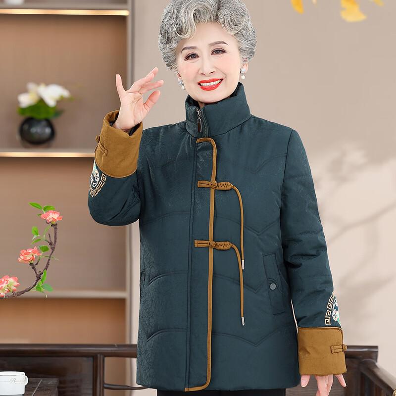 YUZHAOLIN Women s Short Padded Winter Jacket XL темно-синий