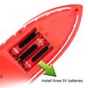 Speedboat Toy Remote Control Battery-operated Powerful Motor Realistic Looking Smooth Edge Entertainment Burr Free RC Boat Toy Speedboat Model