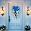 Yousheng Christmas Staircase Wreath Garland Bow Front Door Hanging Garden Xmas Tree Pendant Party New Year Home Decoration