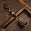 Latão de Imitação Vintage Artesanal Corda de Sândalo Seis Sílabas Mantra Sino Chaveiro Decoração