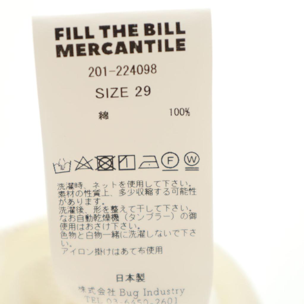 Unused FILL THE BILL Made In Japan Long Pants W29 White Women Used
