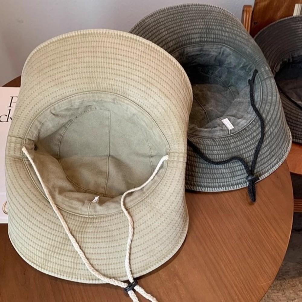 Wide Brim Fisherman Cap Sun Protection Sunshade Hat Fashion Cowboy Bucket Hat