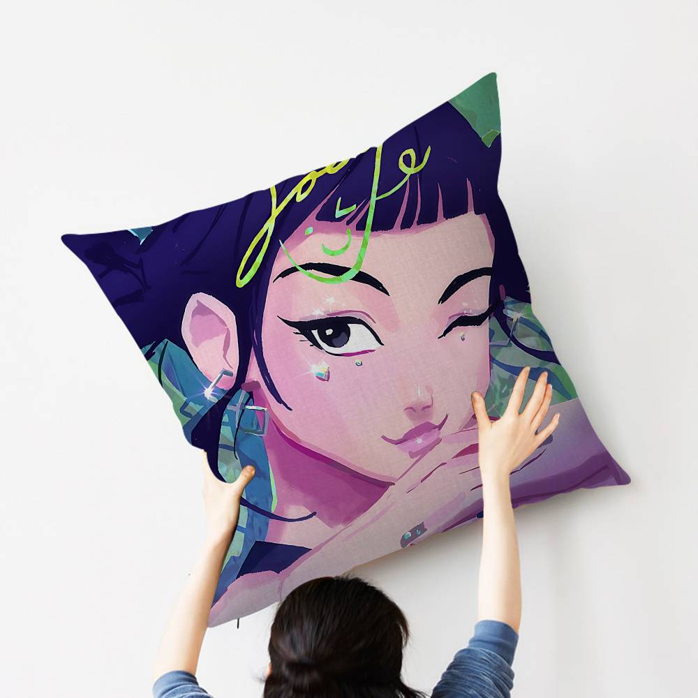 KPop D-Demon Hunters Maple Design Cushion Cover Happy Autumn Harvest decor Holiday Decorati Pillow Cover