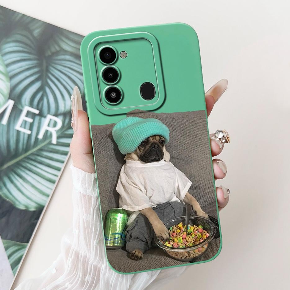 For Tecno Spark Go 2022 Case KG5 KG5h Cute Panda Cartoon Cover For Tecno Spark 8C Spark8C KG5k KG5j Phone Case Soft Fundas Coque