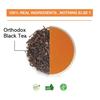 TEA SENSE Orthodox Black Tea | 100 G Loose Leaf | Smooth High-Energy Refreshing Brew | Premium Black Tea from Darjeeling | Makes 50 Cups+