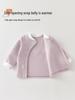 Infant Quilted Winter Set: Baby Warm Underwear with Split Clothes, Autumn Pants & Shirts