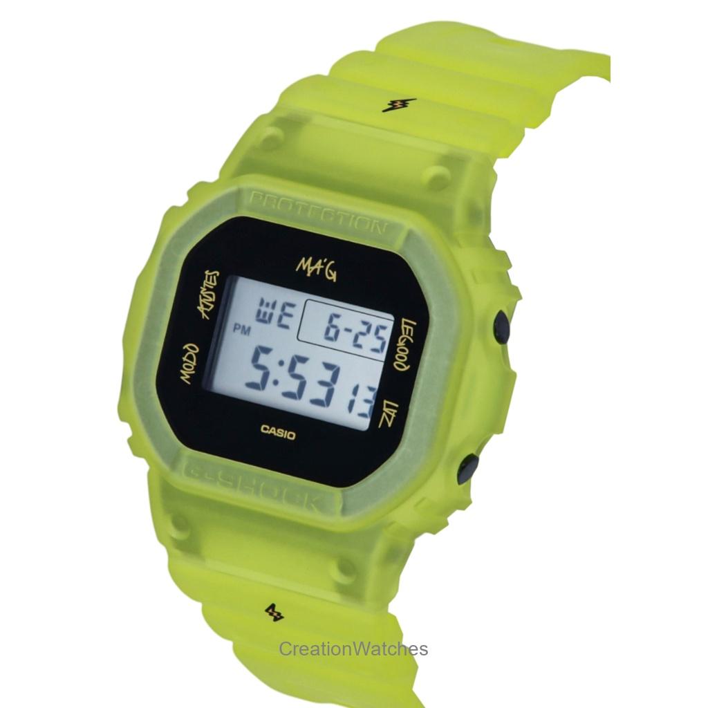 Casio G-Shock Digitální J Balvin Pryžový řemínek Quartz DWE-5600JB-1A9 200M Pánské hodinky