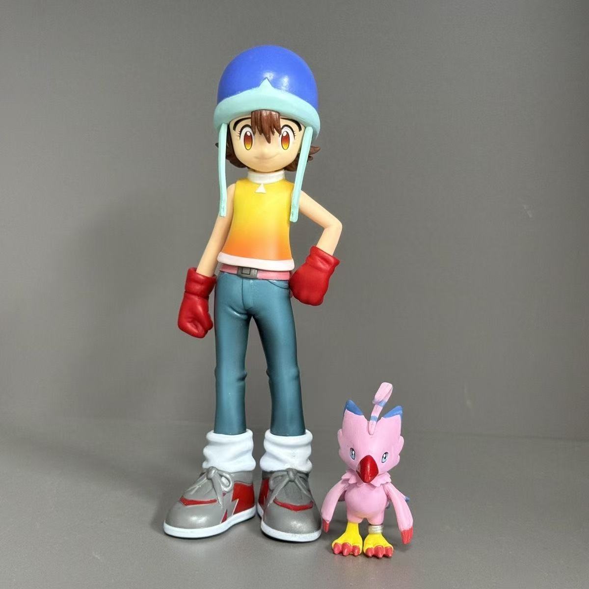 In stock New Digimon Adventure Figures Sora With Piyomon Anime Gk Model Toy Doll Toys Gifts