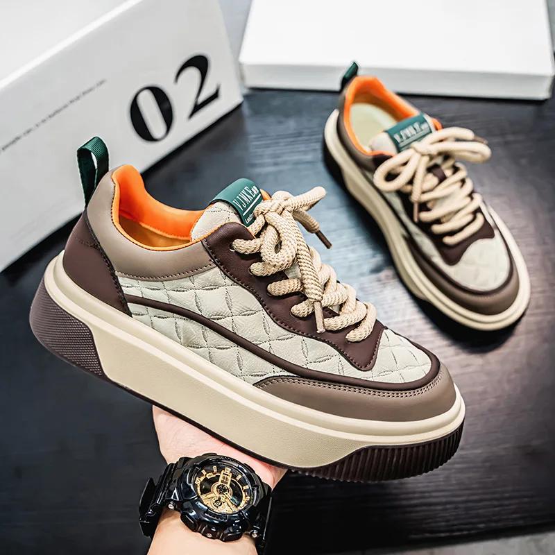 Spring Autumn New Classic Men's Sneakers Fashion Low Cut Lace Up Casual Shoes Outdoor Lightweight and Breathable Running Shoes