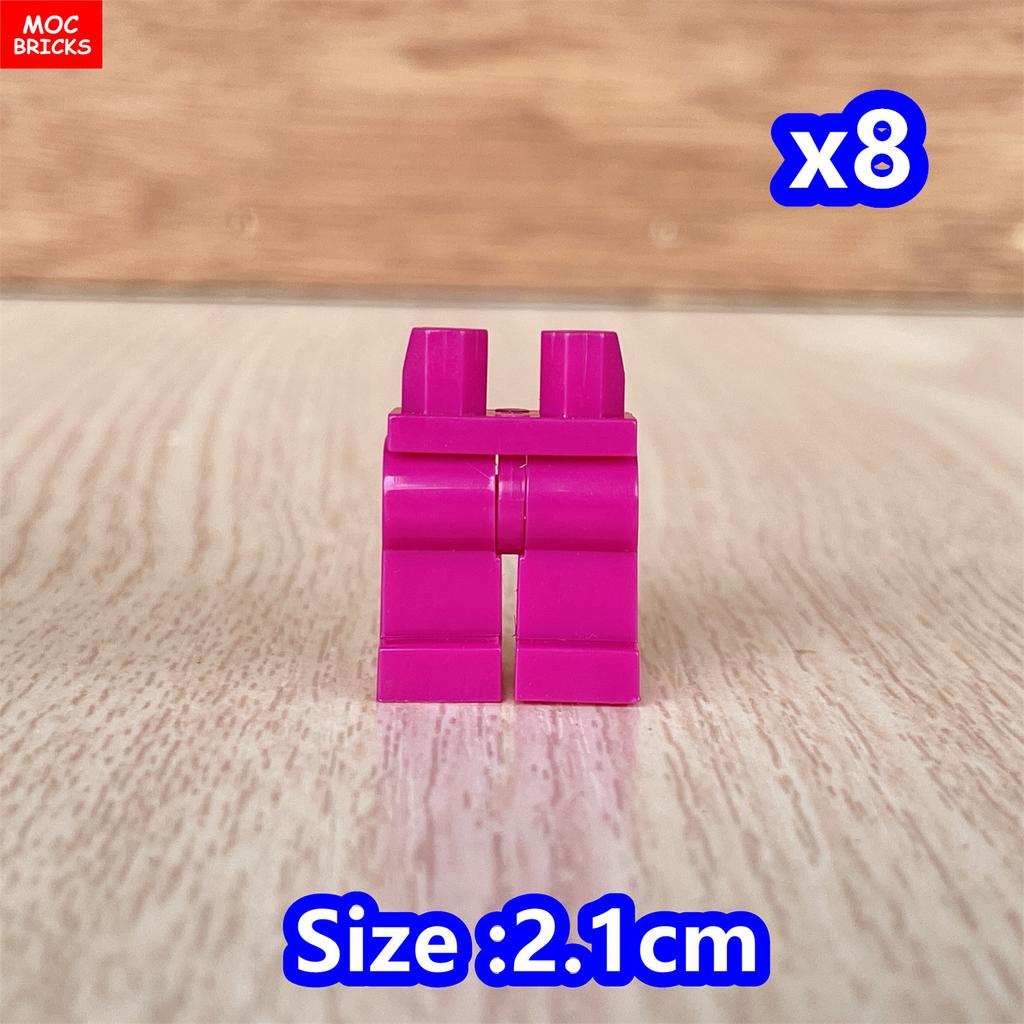 8pcs/lot MOC Bricks Blank Pants Legs Body Wear Figure Accessory Assembled Building Blocks Toy Kids Plastic Dolls