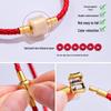 Benmingnian Red String Bead Bracelet - Versatile Leather Rope for Couples