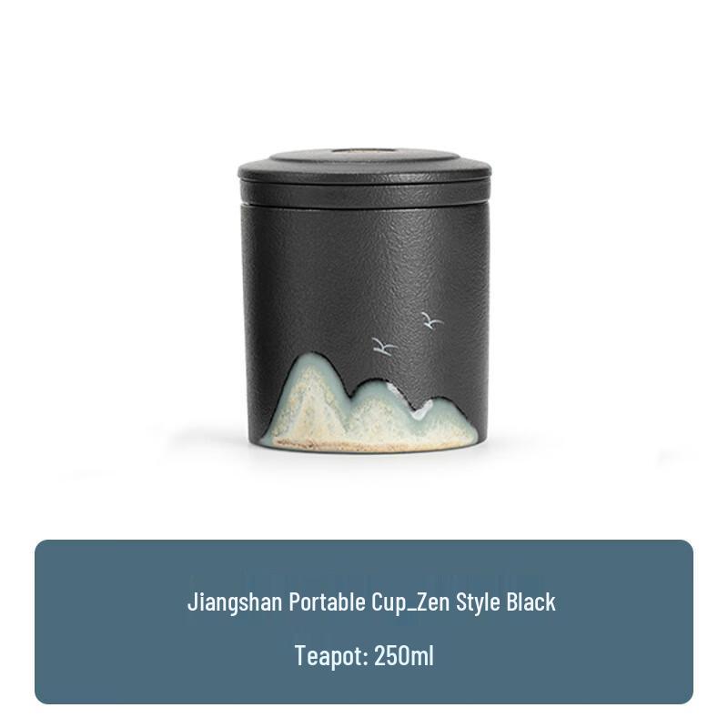 TLAKEHO Ceramic Tea Infuser Mug with Lid