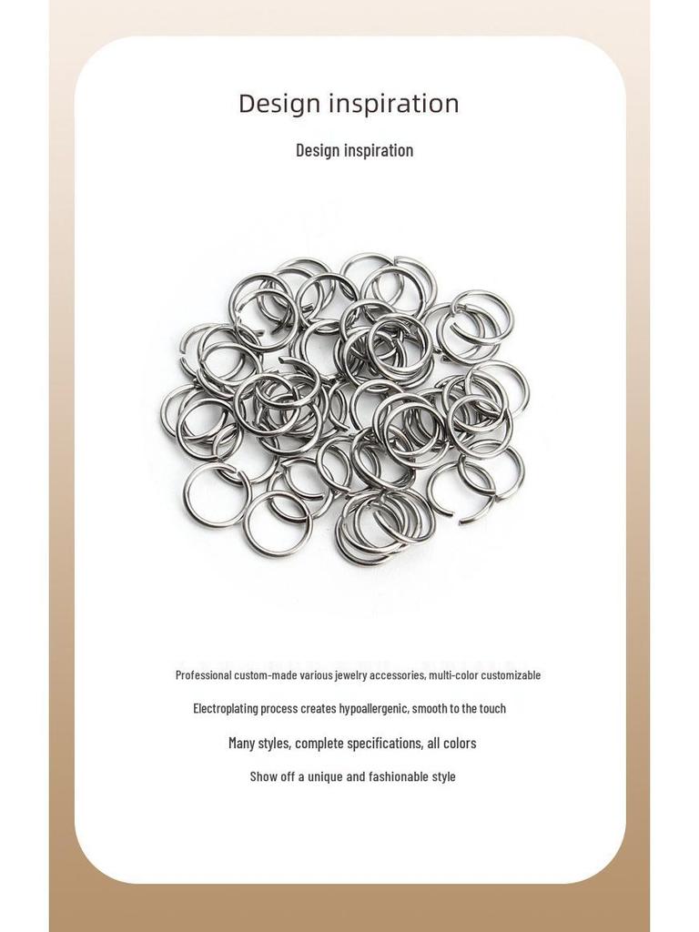 Stainless Steel Single Loop Jump Ring for DIY Jewelry