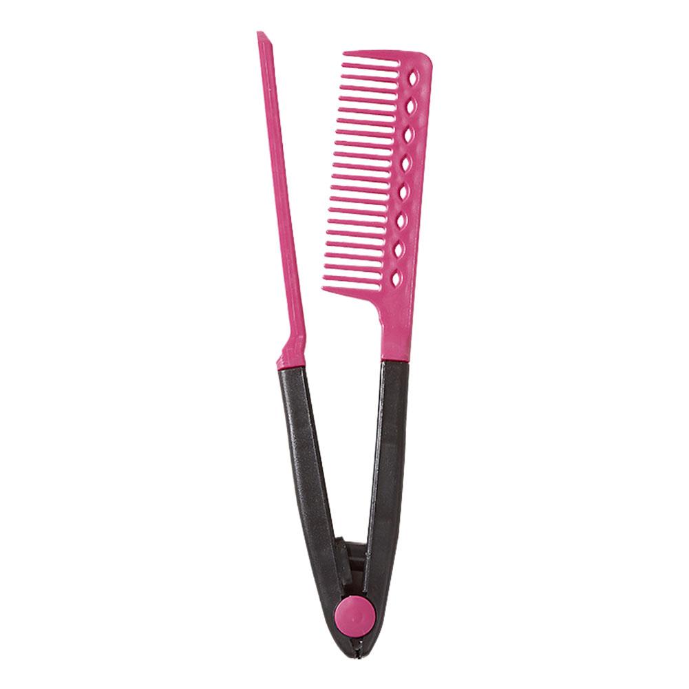 Shaped Straight Hair Comb Plastic Detangle Hair Styling Comb Folding DIY Hair Straightener Salon hair styling tool