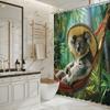 Relaxing Koala Shower Curtain - Tropical Jungle & Hammock Theme for Bathroom Decor, Adds Fun and Nature's Comfort