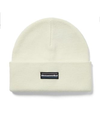 THISISNEVERTHAT Esp-Logo Beanie Off White