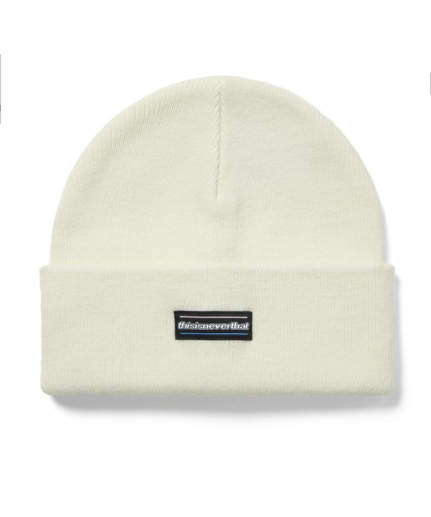THISISNEVERTHAT Esp-Logo Beanie Off White