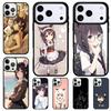 Anime Cat Girl Phone Case for iPhone 17 Air 16 15 11 12 14 13 Pro Max Shockproof Cover