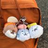 Cute Seals Sea Otter Baby Keychain Plush Seal Figurine Hanging Pendant Keyrings Student Schoolbag Key Chain Pendant Gifts