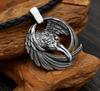 Viking Piraat Raaf Hanger Ketting Noorse Odin God Avatar Mannen Retro Sieraden D22