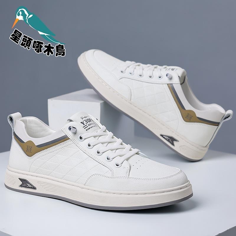 Spring trendy new men's shoes white shoes versatile soft soles men's trendy casual shoes shoes