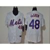 Camiseta de Béisbol New York Mets Unisex Bordada Personalizada Ropa para Fans de la MLB Ropa Deportiva Hombres Mujeres Otoño
