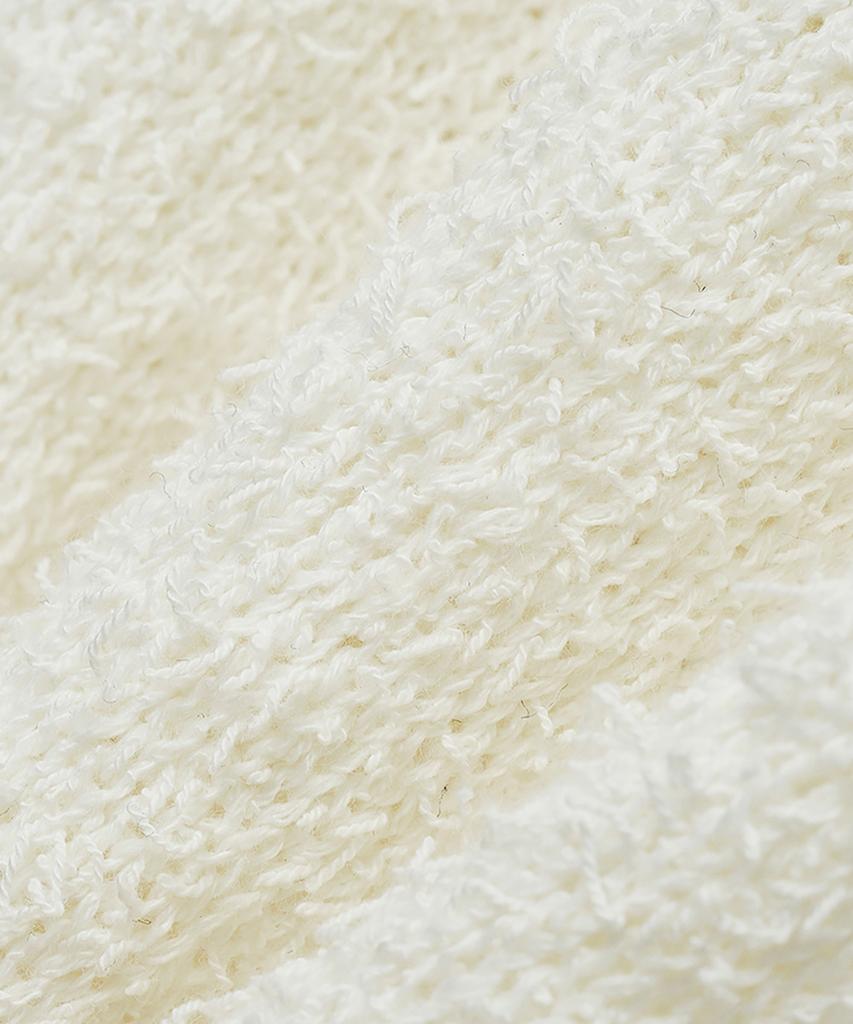 NOIRER Boucle V-Neck Half Knit (Ivory)