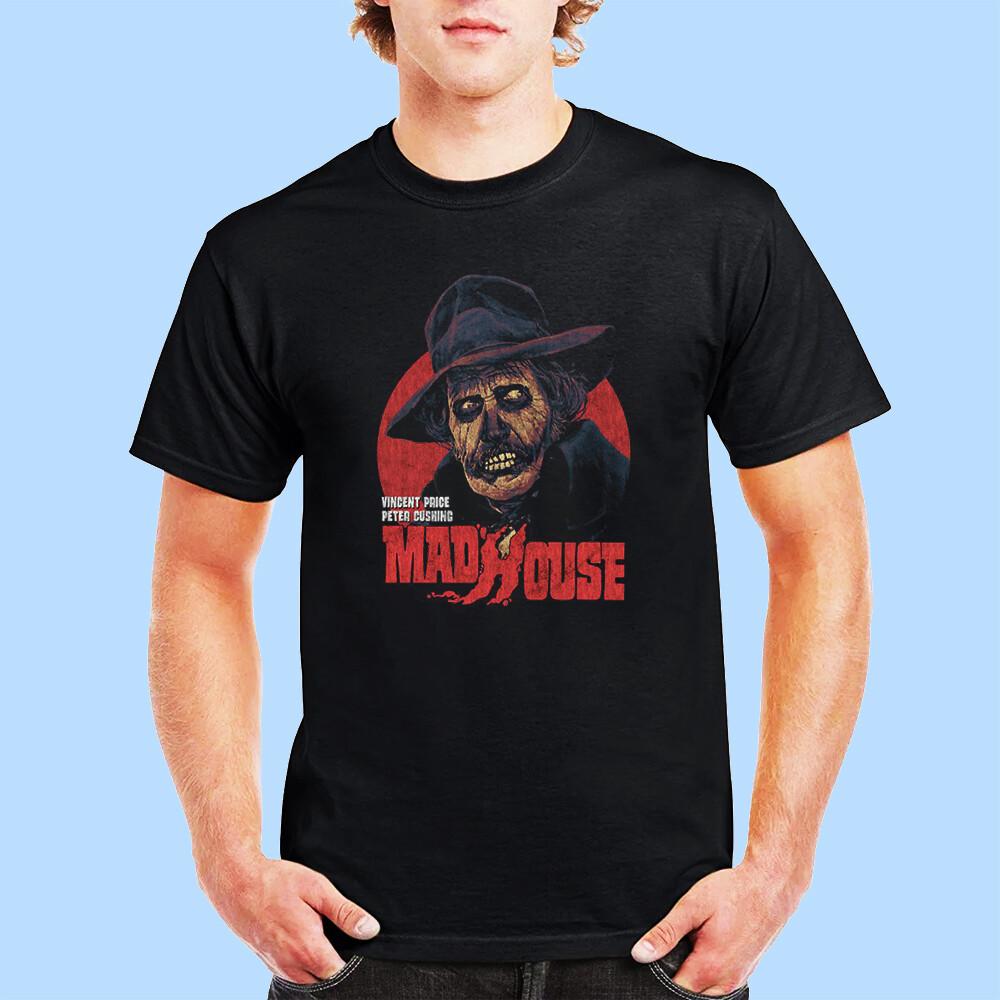 New Madhouse, Vincent Price, Peter Cushing Premium Black Unisex T-Shirt Size S-5 Unisex T-Shirt XXXL