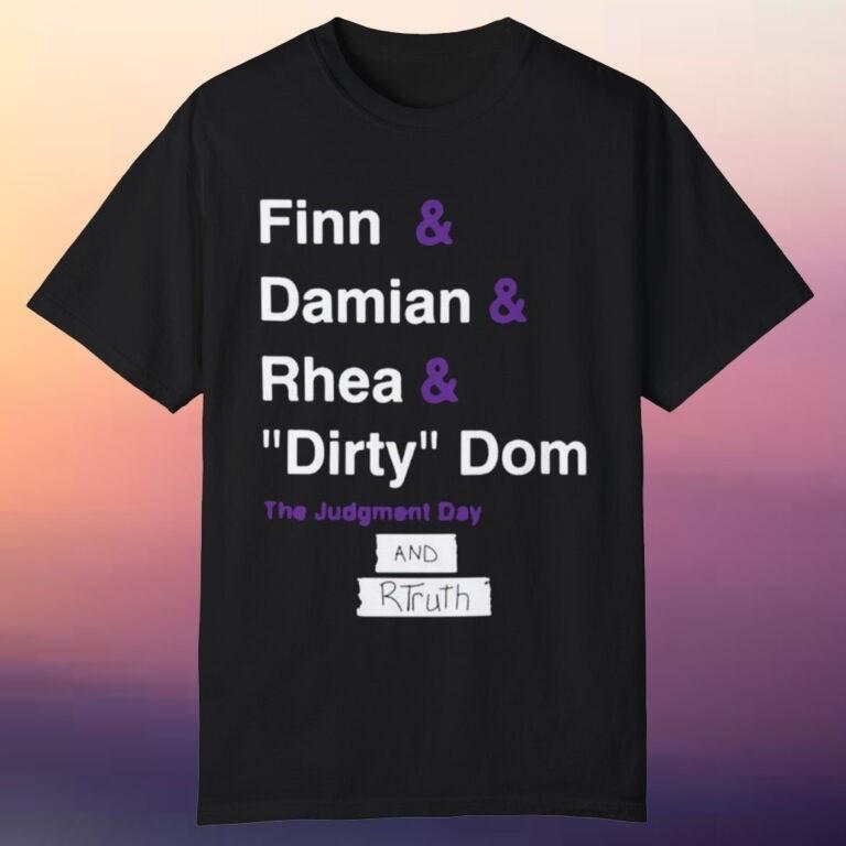 Ретро The Judgment Day & R-Truth Состав Унисекс Футболка S-5XL Унисекс Футболка XXXXL